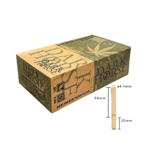 Tubos Dark Horse CANNA Caja de 100 Unidades listas para Rellenar