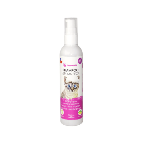 Shampoo Espuma Seca para Mascotas Happypets 280cc